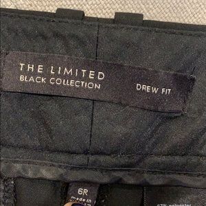 Limited drew fit black dress pant size 6R